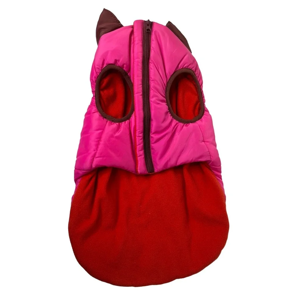 Boots & Barkley Puffer Dog‎ Jacket Hook and Loop Closure Size Medium